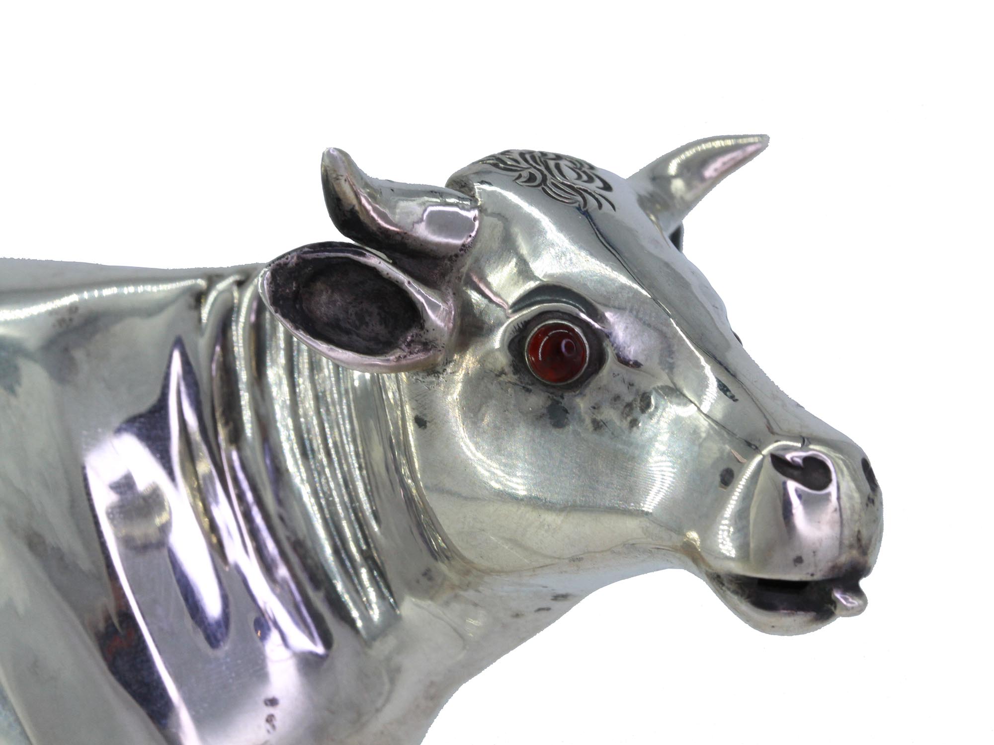 ANTIQUE DUTCH 934 STERLING SILVER COW CREAMER PIC-8